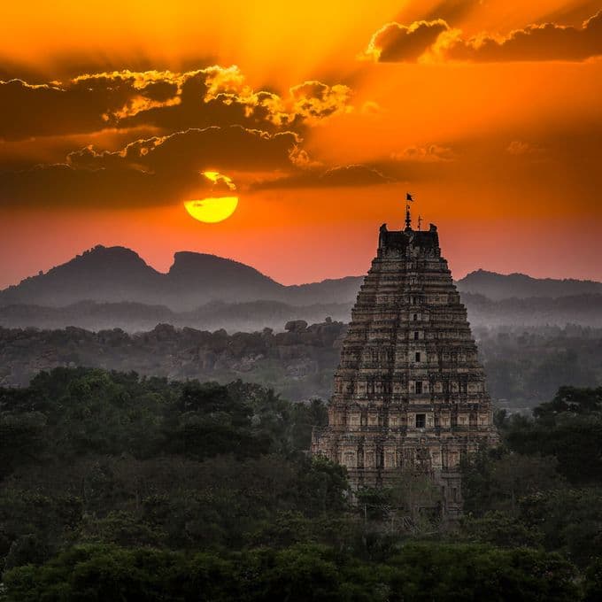 Sunset over Hampi — Weekend Getaway Hampi